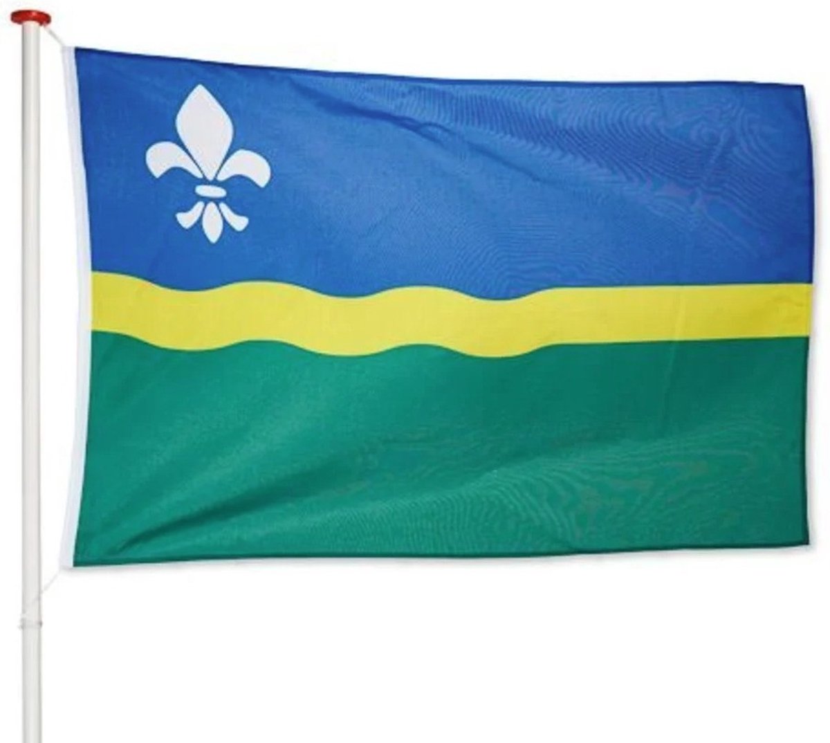 Flevoland vlag Flevoland | gevelvlag Flevoland geschikt voor vlaggenstok | afm. 100x150 cm, polyester | VlaggenEnMasten.nl